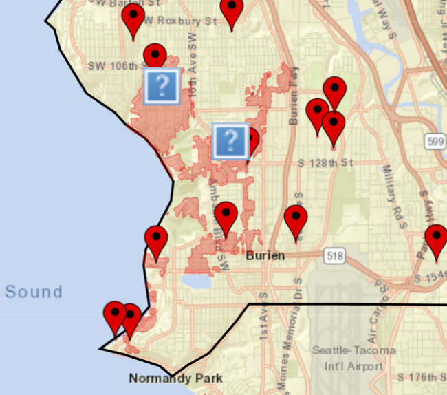 Power outages in West Seattle and Burien put people in the dark; pockets still persisting
